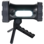 Aufladbarer LED Akku Handstrahler Taschenlampe Baustrahler Baulampe 10W 4400mAh Powerbank mit ausklappbarem Standfuß