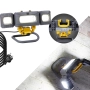 LED Arbeitsstrahler Baustrahler mit schwenkbaren Seitenstrahlern 4000 Lumen