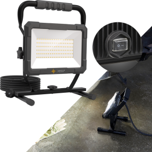 LED Blackline Baustrahler mit Standfuß (100W, 8200 Lumen, IP65)