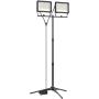 LED Blackline Doppelbaustrahler mit Stativ (2x150W, 2x12500 Lumen, 1,70m)