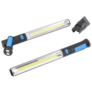 XXL Arbeitsleuchte Werkstattleuchte kabellos Li Ion Akku 2x2000 mAh 2x einzeln und zusammengesteckt bis zu 87cm Gesamtlänge Lichtfarbe 5000K 1000 Lumen