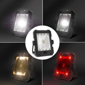 Solar Akku Outdoor Arbeitsleuchte Schwarz Campingleuchte...