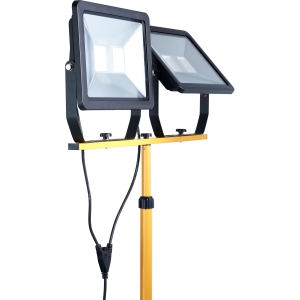 LED Baustrahler mit Stativ 2 x 100W 1,6m Stativ 2x 8000lm