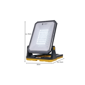 Multi Akku LED Baustrahler Arbeitsstrahler 3000 Lumen 6500 Kelvin IP20 dimmbar max. 30W kompatibel mit Bosch, Makita, Dewalt/Milwaukee, Black&Decker/PorterCable/STANLEY